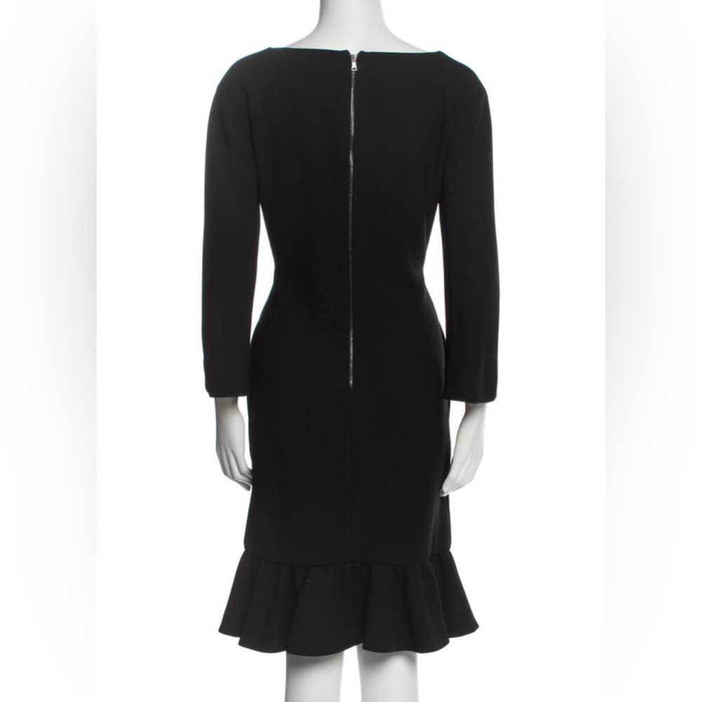 Dolce & Gabbana Wool Ruffle Hem Dress